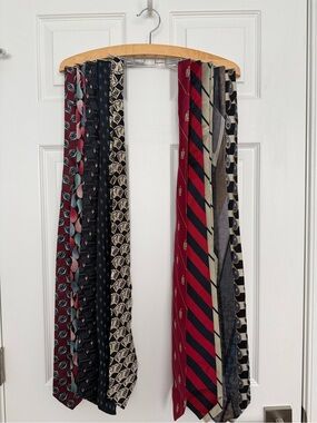 Multiples Men's Assorted Red, Navy, Black, Gray, Cream Ties